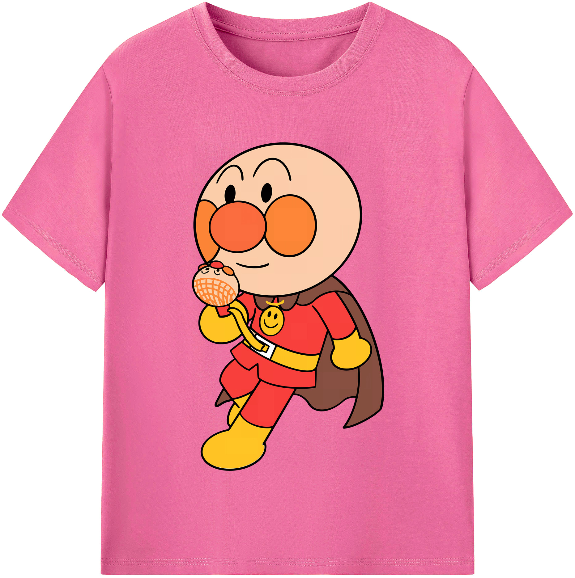 （画像用） アンパンマン Anpanman レディースカジュアルプリントTシャツ（綿100％）